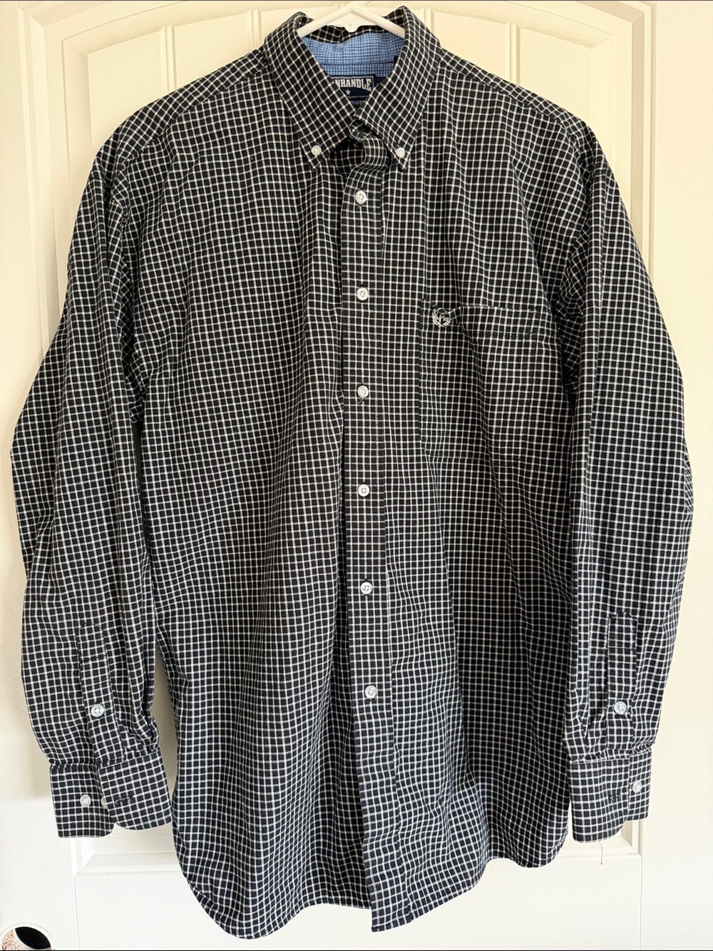 Panhandle Slim Black and White Check Button-Down Shirt